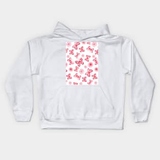 Seamless pattern with butterflies Kids Hoodie